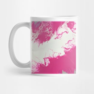 White And Pink Pattern Mug